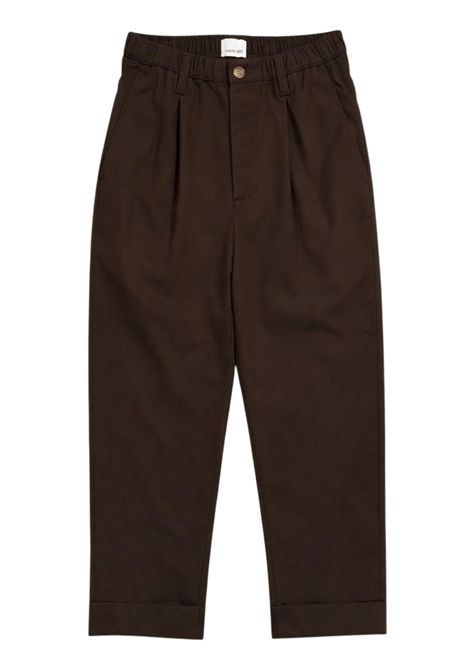 Pantalone bambino in lino e viscosa Manuel Ritz | 3346MARRONE
